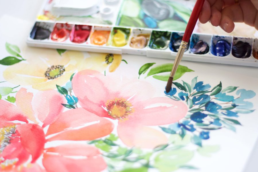 DIY Watercolor Flowers: The Beginner's Guide to Flower Painting for Journal Pages, Handmade Stationery and More [Book]