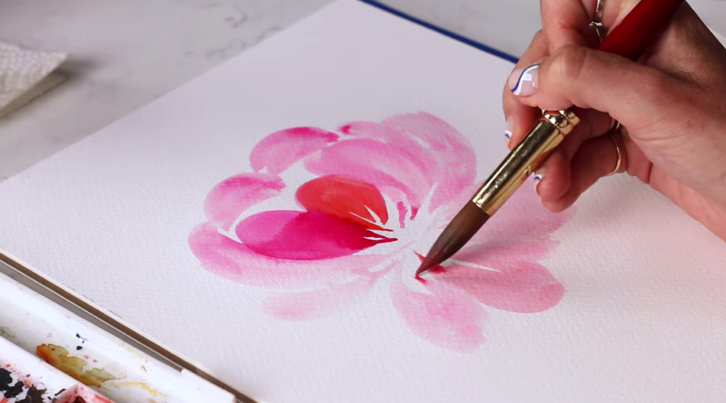 How To Paint Peonies