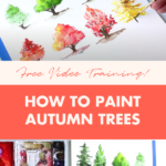 How to paint autumn trees