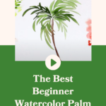 Watercolor spring trees tutorial