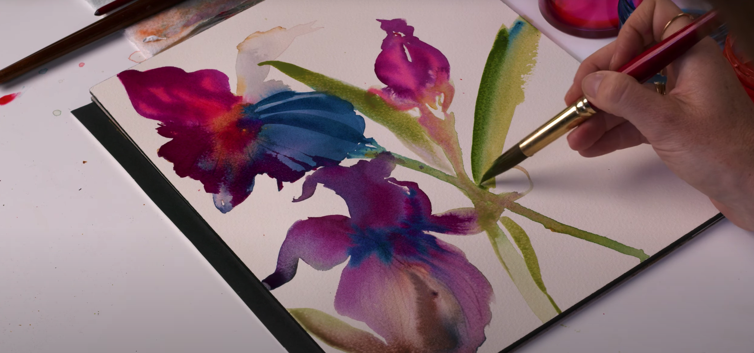 Watercolor Painting Video Tutorial by Jenna Rainey 